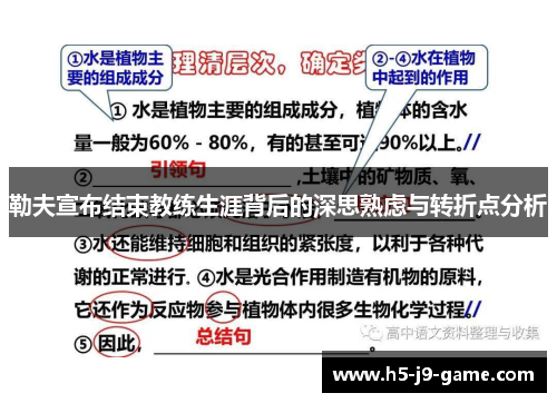 勒夫宣布结束教练生涯背后的深思熟虑与转折点分析 勒夫宣布结束教练生涯背后的深思熟虑与转折点分析