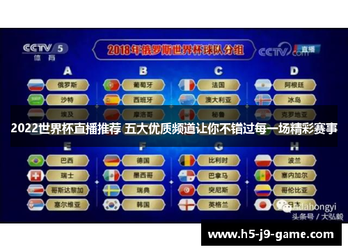 2022世界杯直播推荐 五大优质频道让你不错过每一场精彩赛事 2022世界杯直播推荐 五大优质频道让你不错过每一场精彩赛事